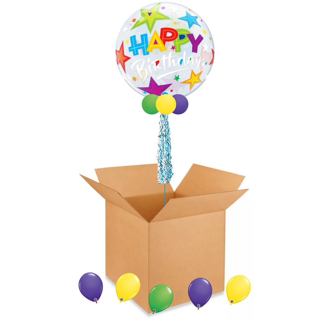 Birthday Brilliant Stars Balloon in a Box