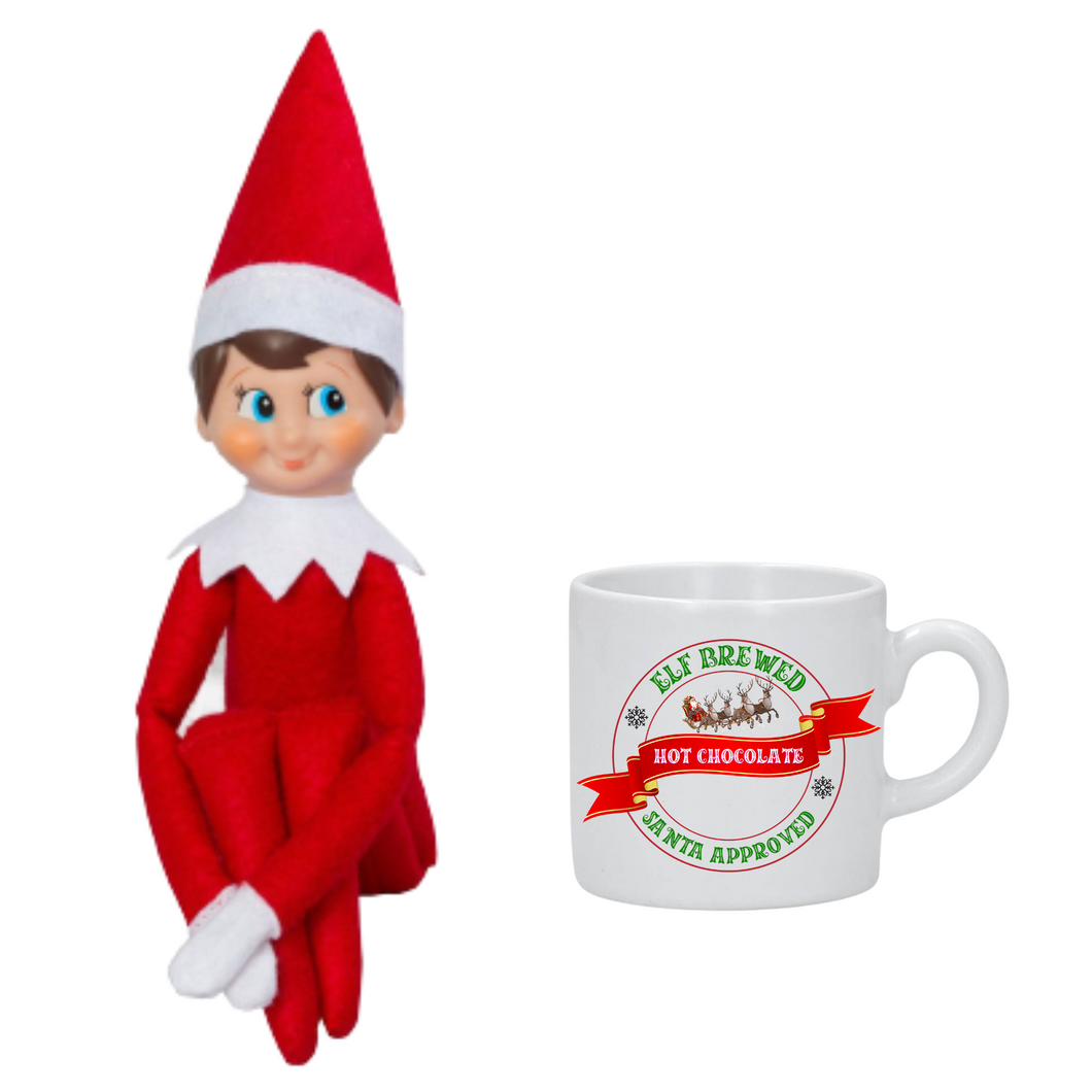 Custom Elf Brewed Hot Chocolate Mini Mug 3.5oz