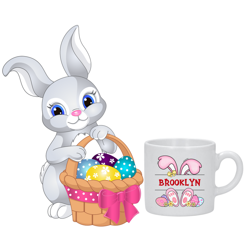 Custom Mini Bunny Mug - Girl