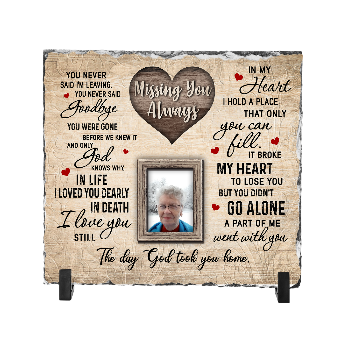Missing you Always Photo Slate