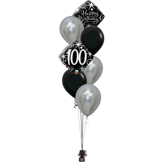 100th Elegant Sparkles and Swirls
