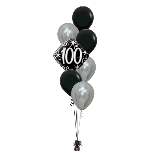 100th Elegant Sparkles and Swirls