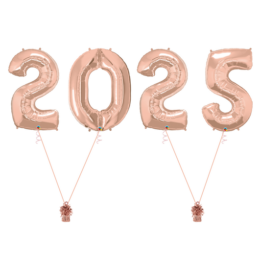 2025 - 34" Numbers - Rose Gold