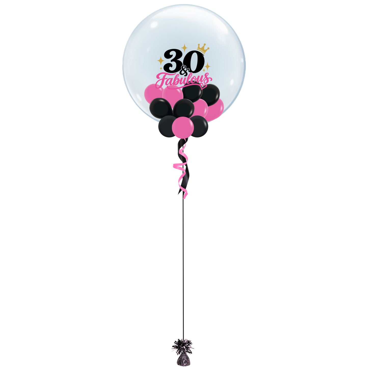 30 & Fabulous Bubble Balloon