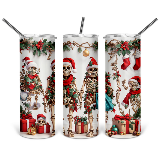 Christmas Skeleton Tumbler