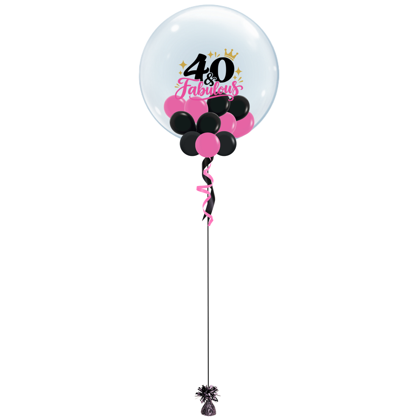 40 & Fabulous Bubble Balloon