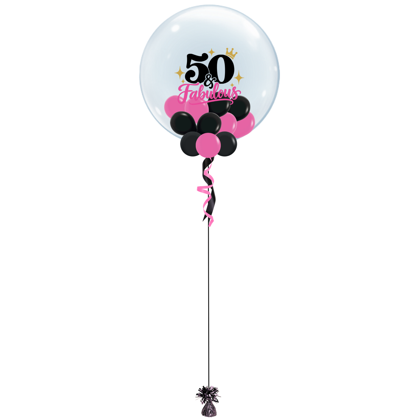 50 & Fabulous Bubble Balloon