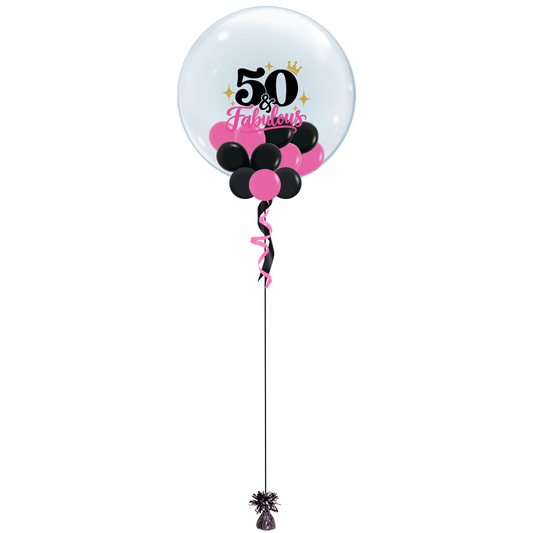 50 & Fabulous Bubble Balloon