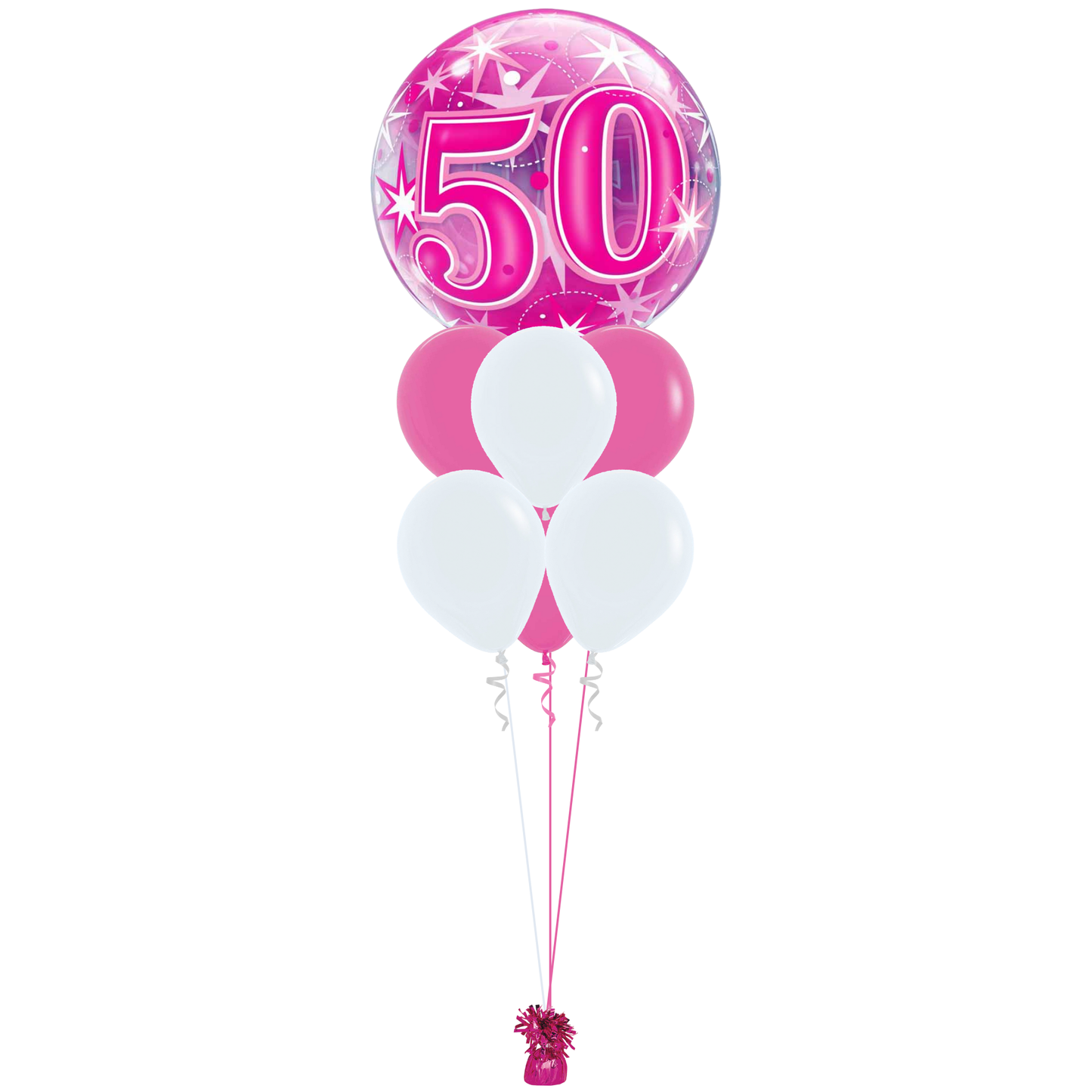 50th Birthday Pink Starburst Bouquet