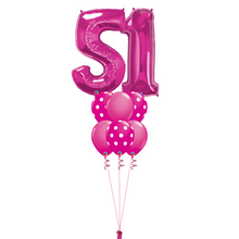 Load image into Gallery viewer, Bouquet of 8 Balloons - Pink Polka Dot
