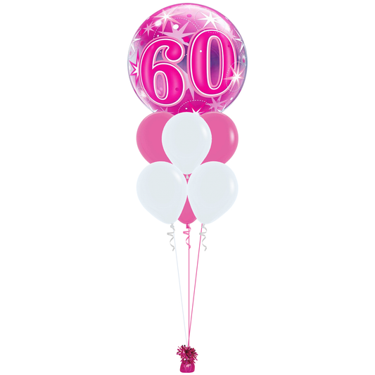 60th Birthday Pink Starburst Bouquet