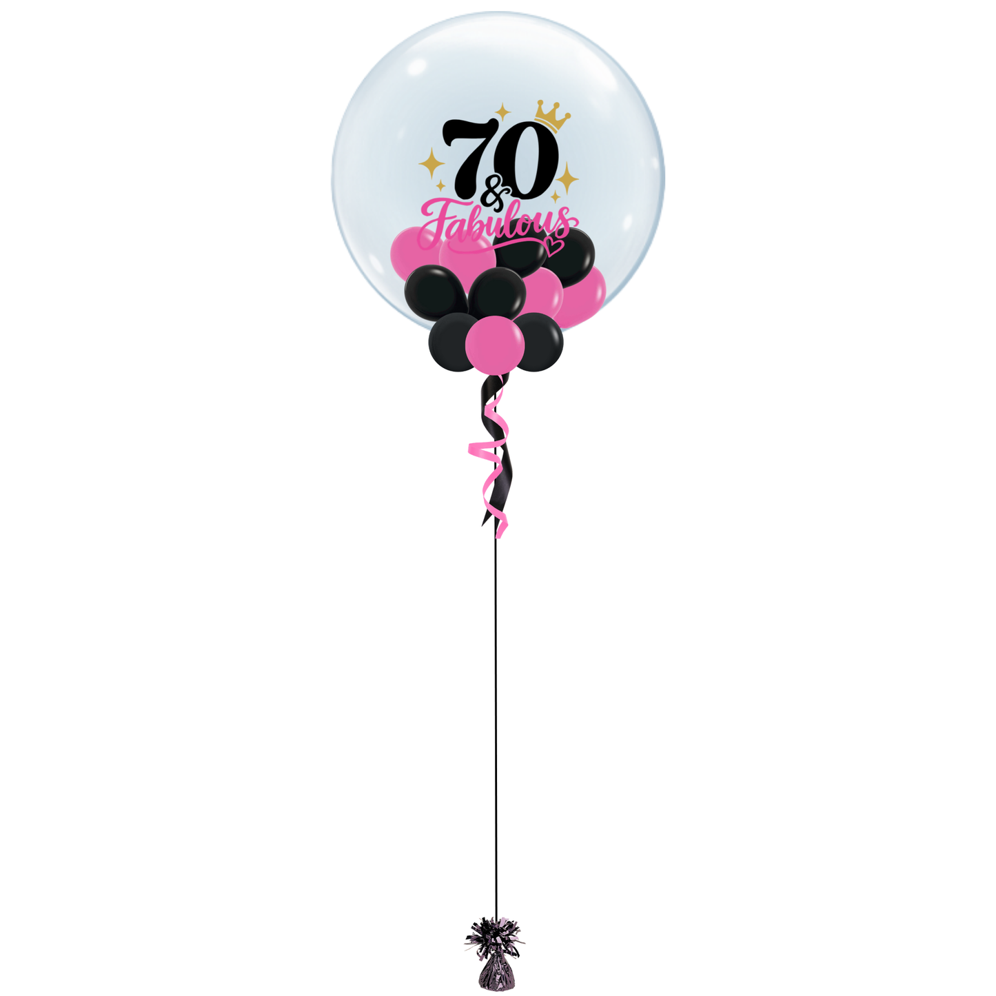 70 & Fabulous Bubble Balloon