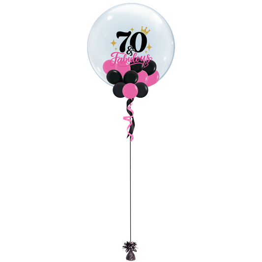 70 & Fabulous Bubble Balloon