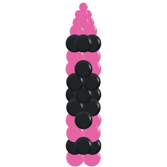 7ft Pink Crayon Balloon Column (Indoor)