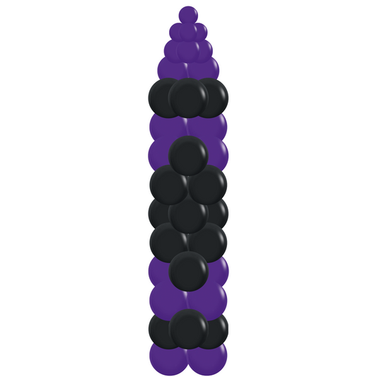 7ft Purple Crayon Balloon Column (Indoor)