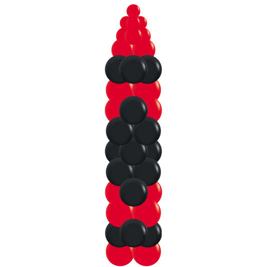 7ft Red Crayon Balloon Column (Indoor)