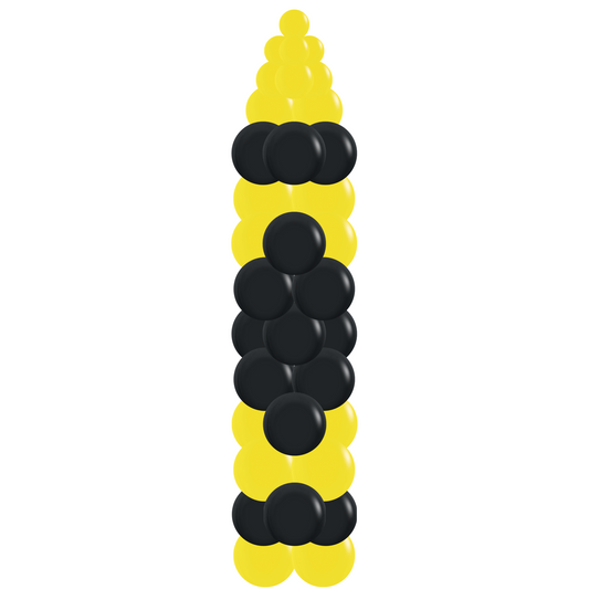 7ft Yellow Crayon Balloon Column (Indoor)