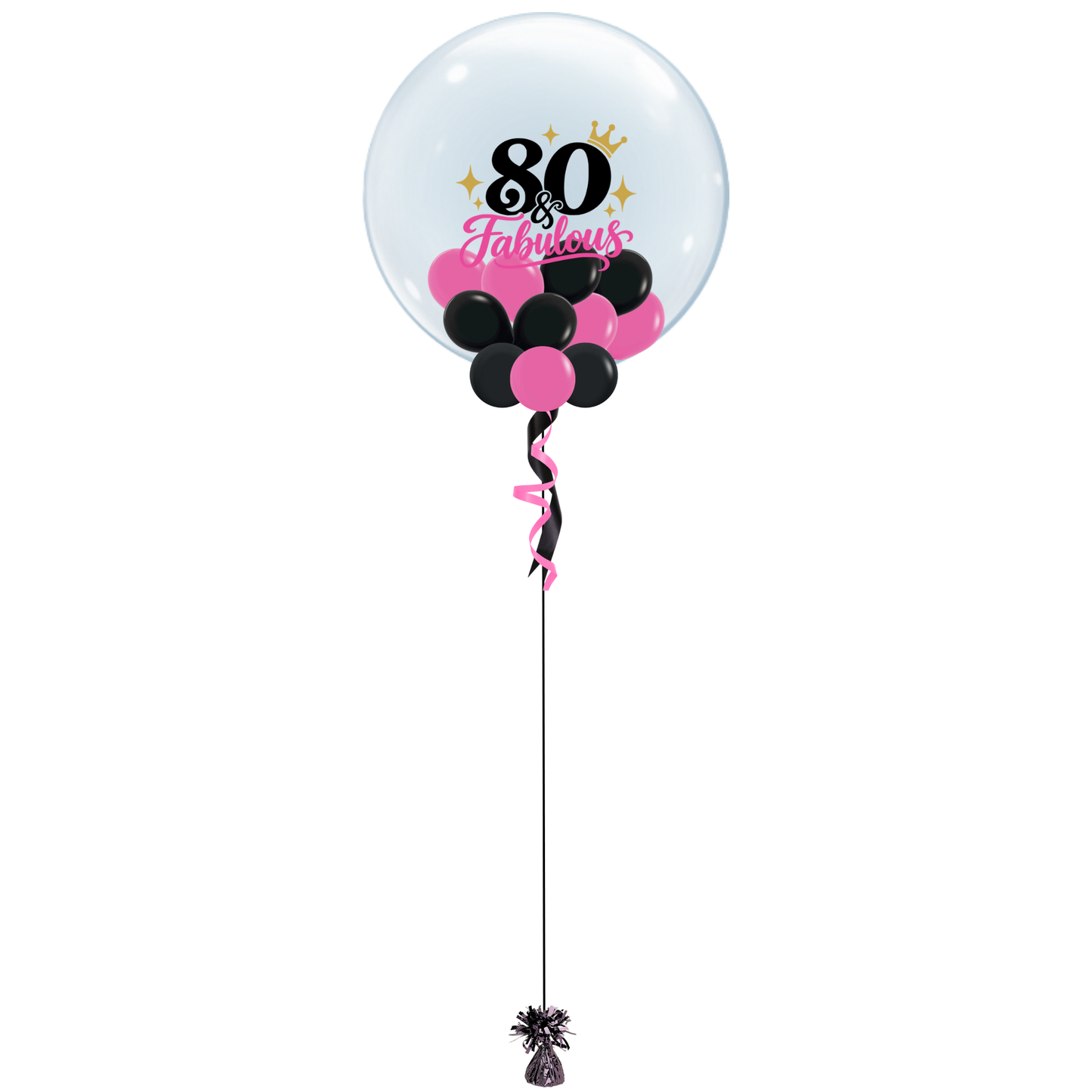 80 & Fabulous Bubble Balloon