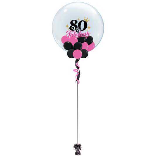 80 & Fabulous Bubble Balloon