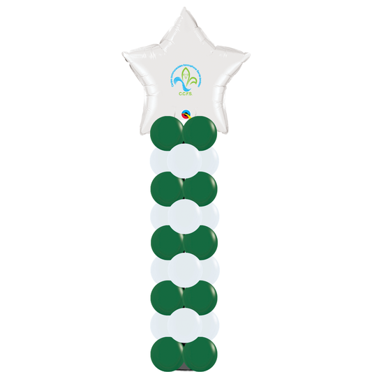 8ft Balloon Column C.C.F.S Logo