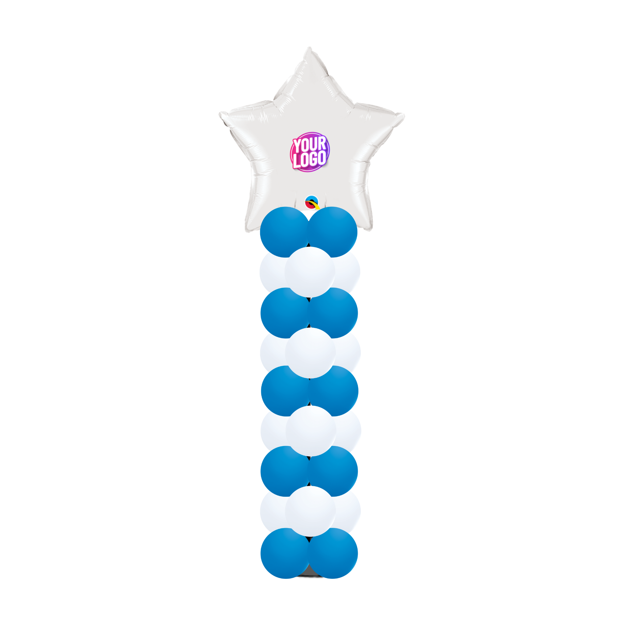 8ft Classic Column - Jumbo Topper with Logo (Indoor) – Just Baskits and ...
