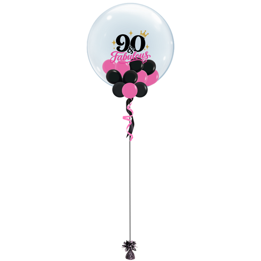 90 & Fabulous Bubble Balloon