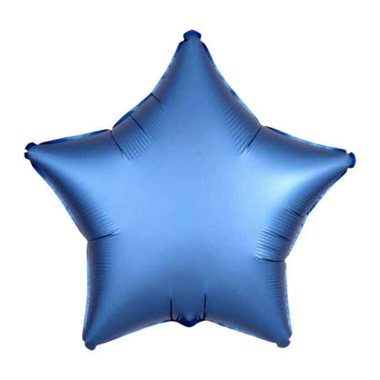 Azure Satin Luxe Star 19" Foil Balloon