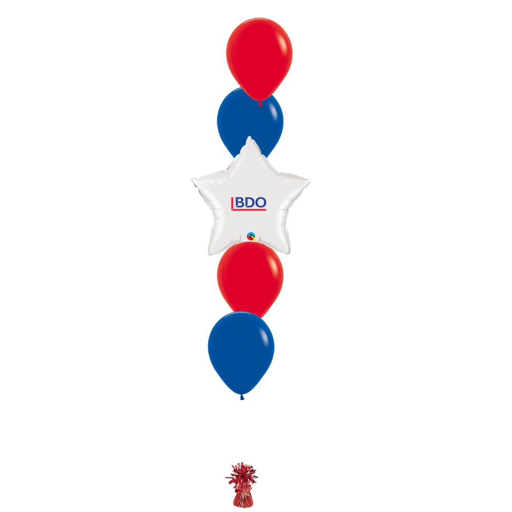 Bouquet of 5 with Star Logo