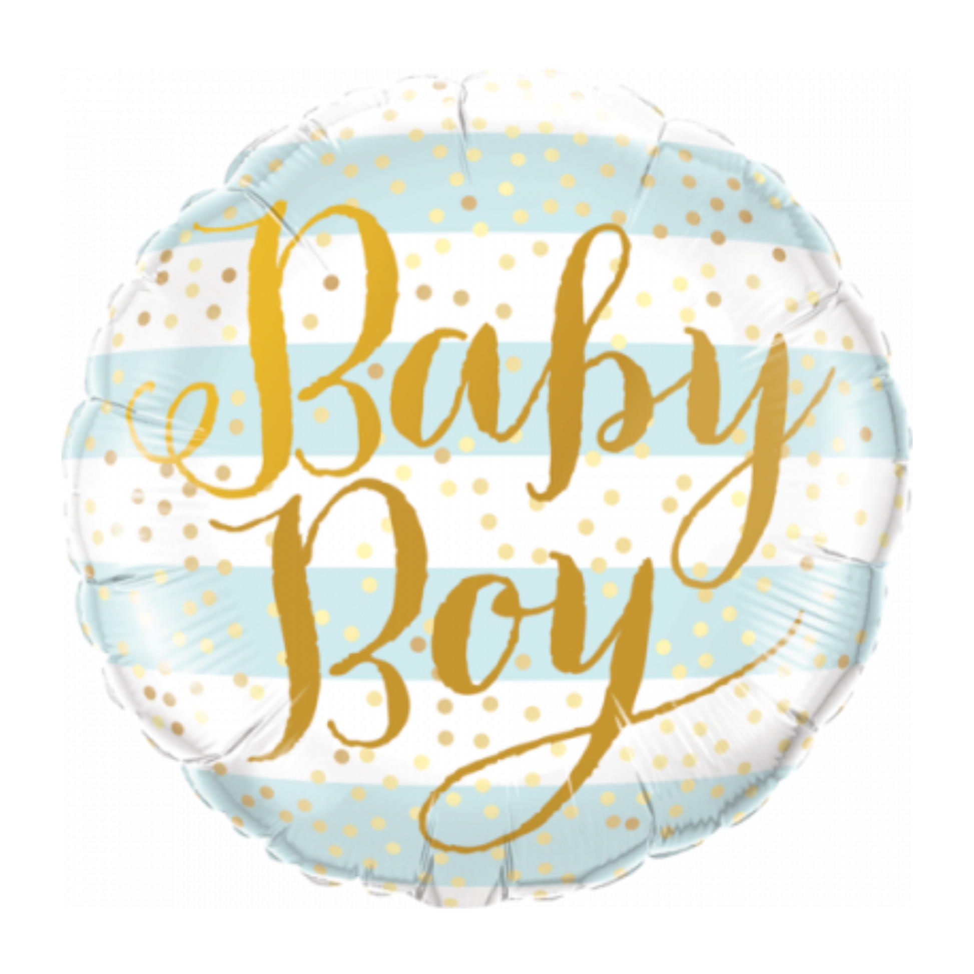 Baby Boy Blue Stripes 18" Foil Balloon