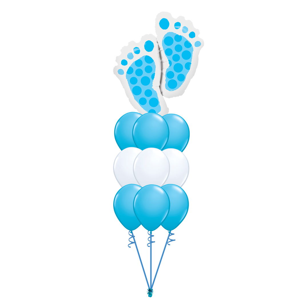 Baby Boy Feet Balloon Bouquet