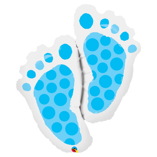Baby Feet Blue 35" Foil Balloon