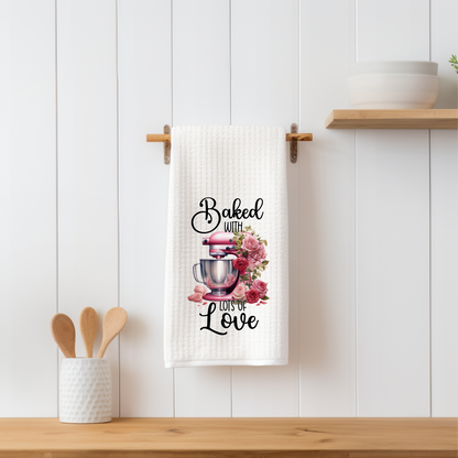 Baked with lots of Love - Tea Towel