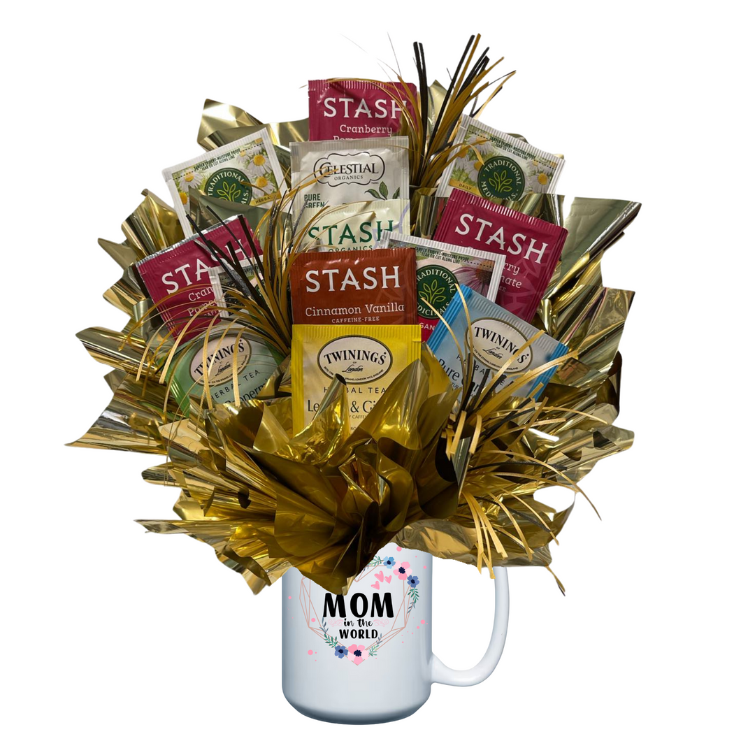 Best Mom in the World Tea Bouquet