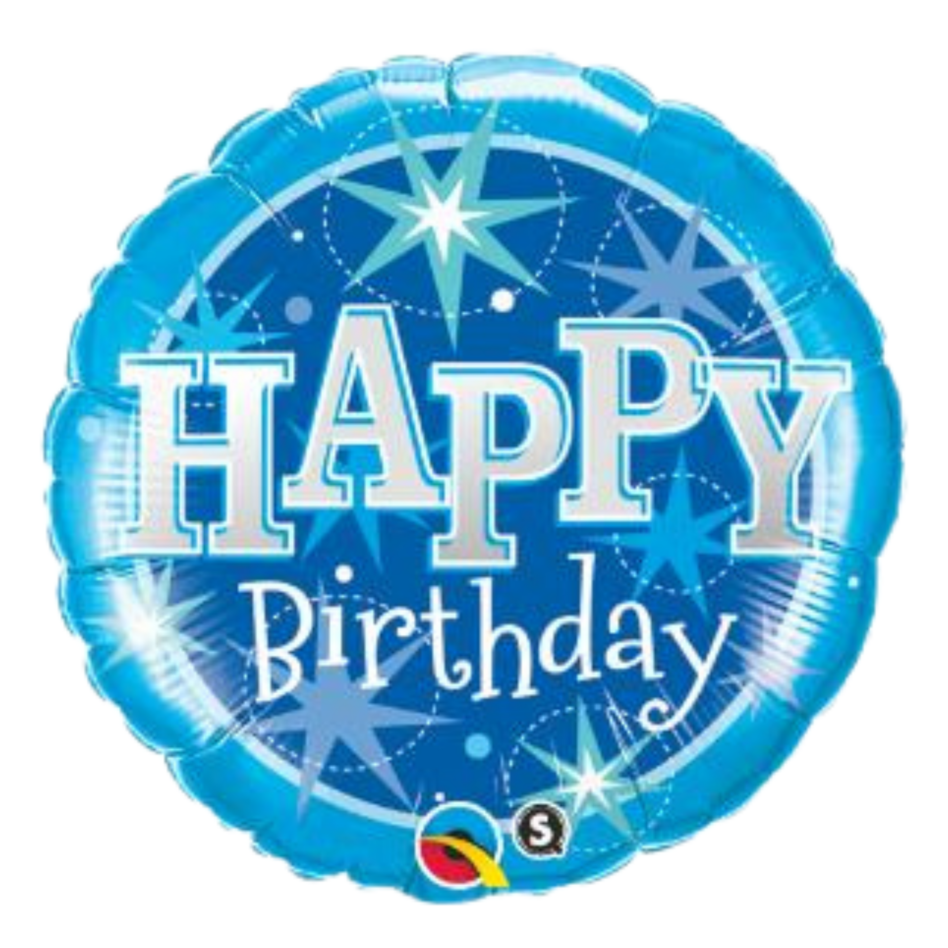 Birthday Blue Sparkles 18" Foil Balloon
