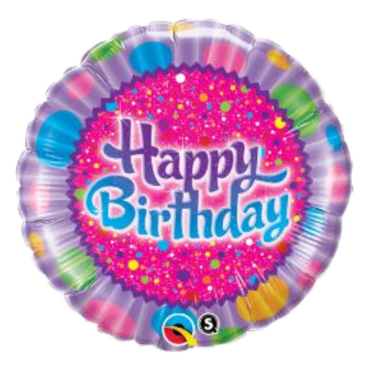 Birthday Sprinkles & Sparkles 18" Foil Balloon