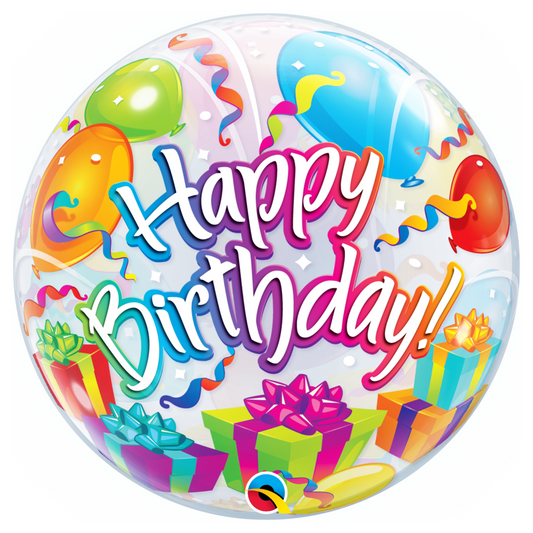 Birthday Surprise 22" Bubble Balloon