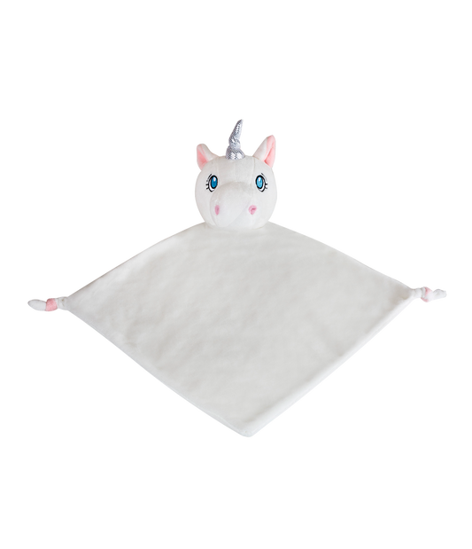 White Unicorn Lovie Blanket