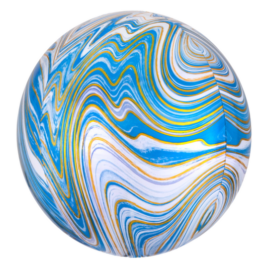 Blue Marblez 16" Orb Balloon