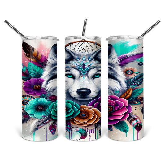 Boho Wolf Tumbler