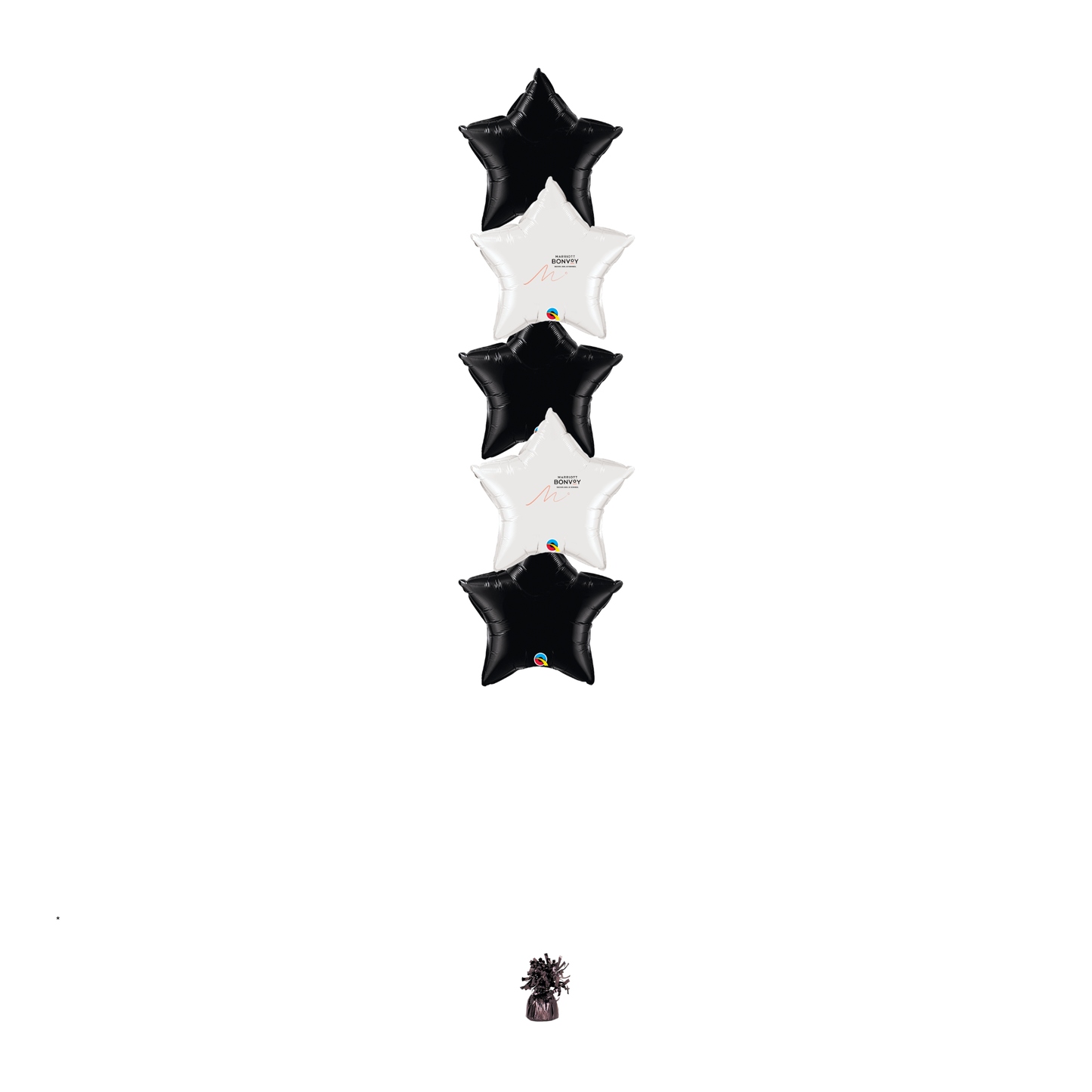 Bouquet of 5 (Floor Height) with Bonvoy Logo