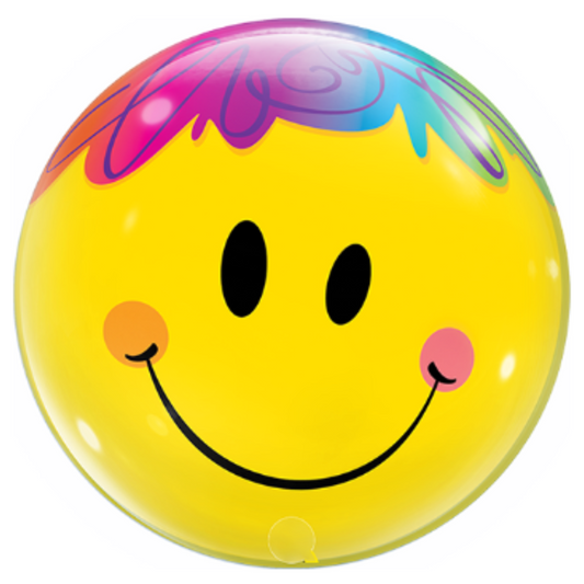 Bright Smile Face 22" Bubble Balloon