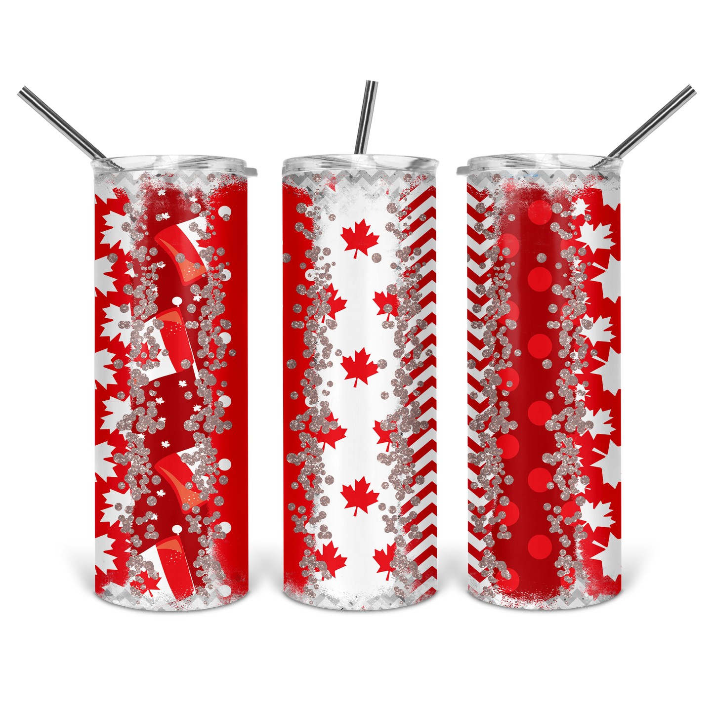 Canadian Glitter Tumbler