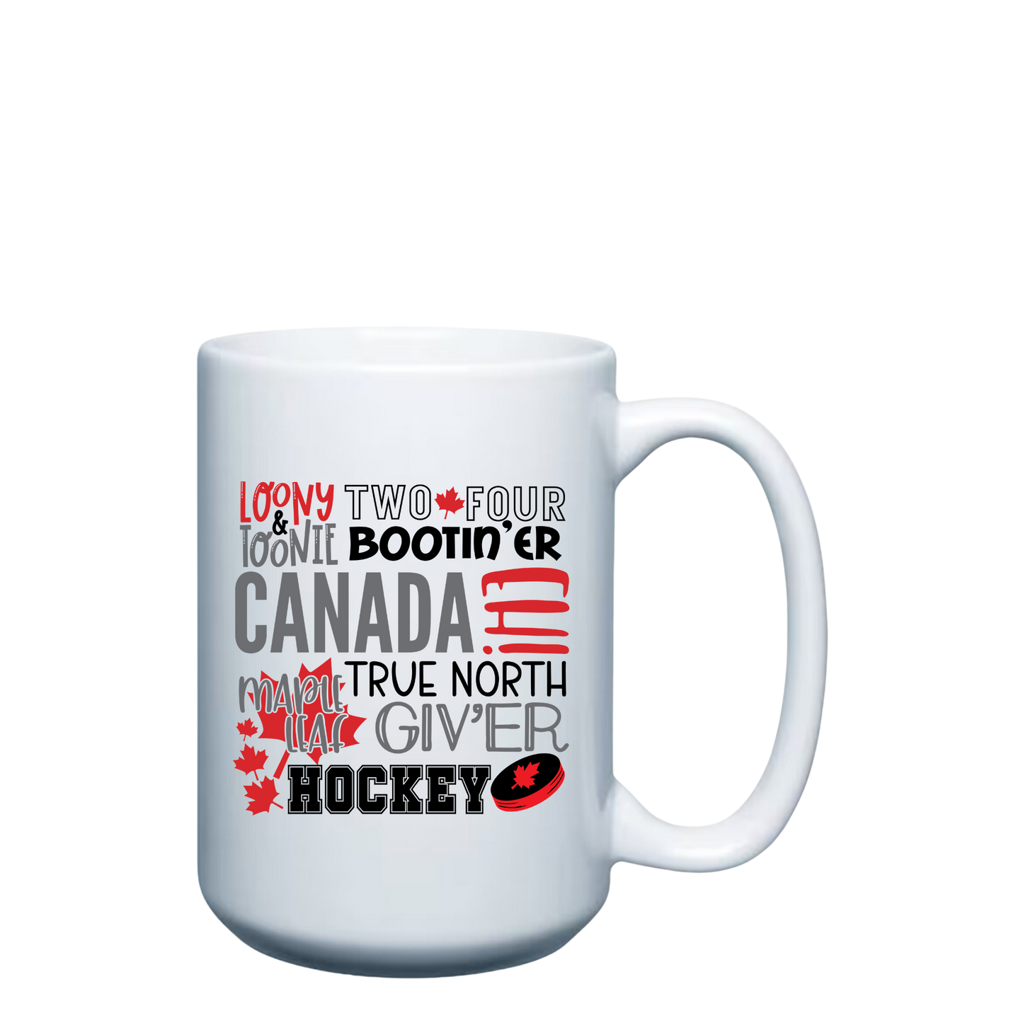 Canadian Word Art - 15oz Mug