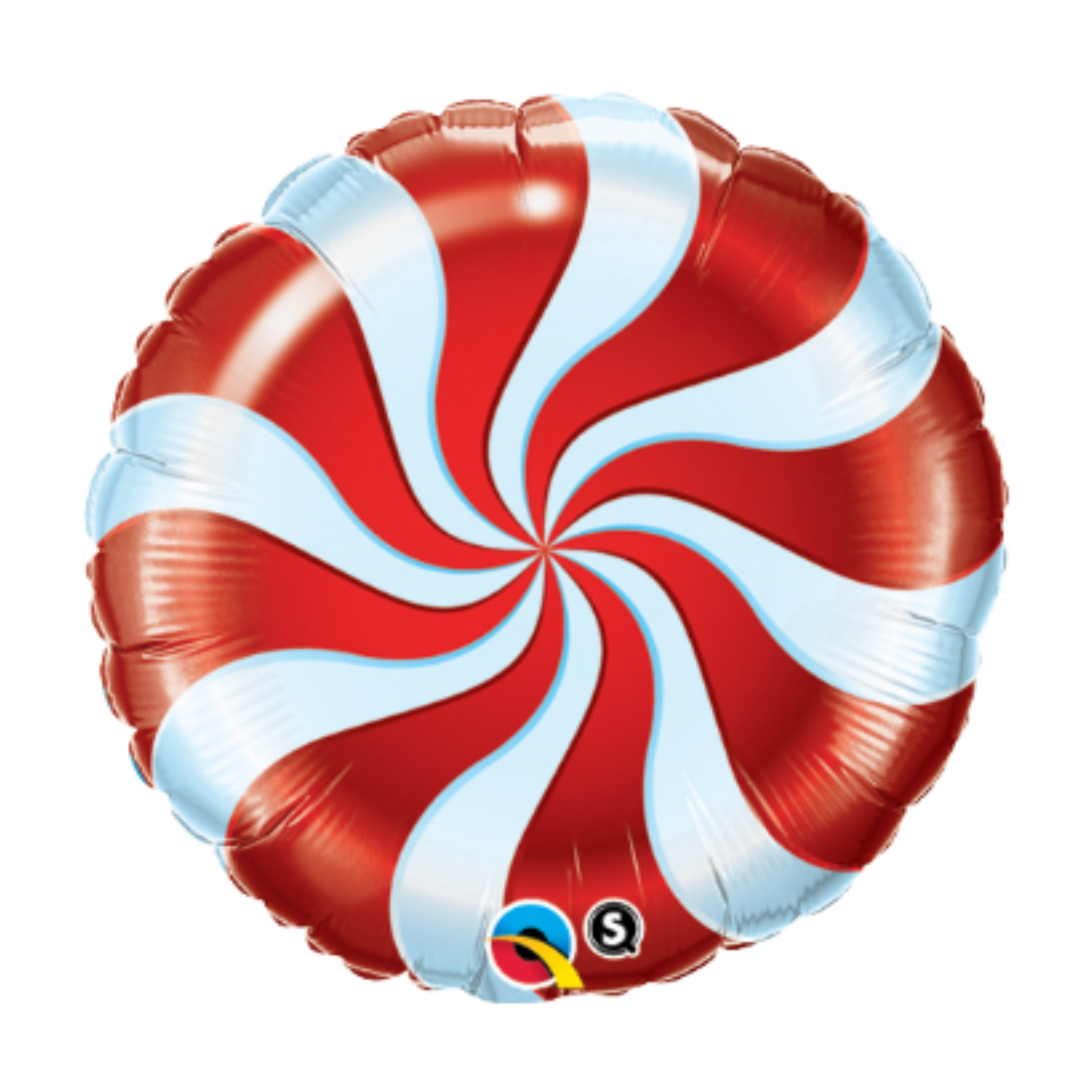 Candy Swirl Red 18" Foil Balloon
