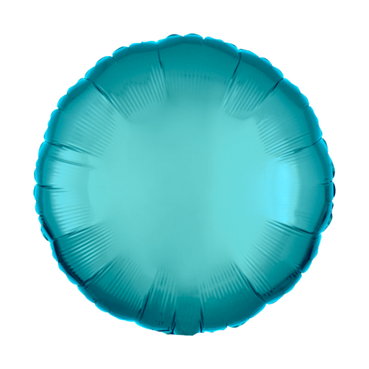 Caribbean Blue Round 18" Foil Balloon