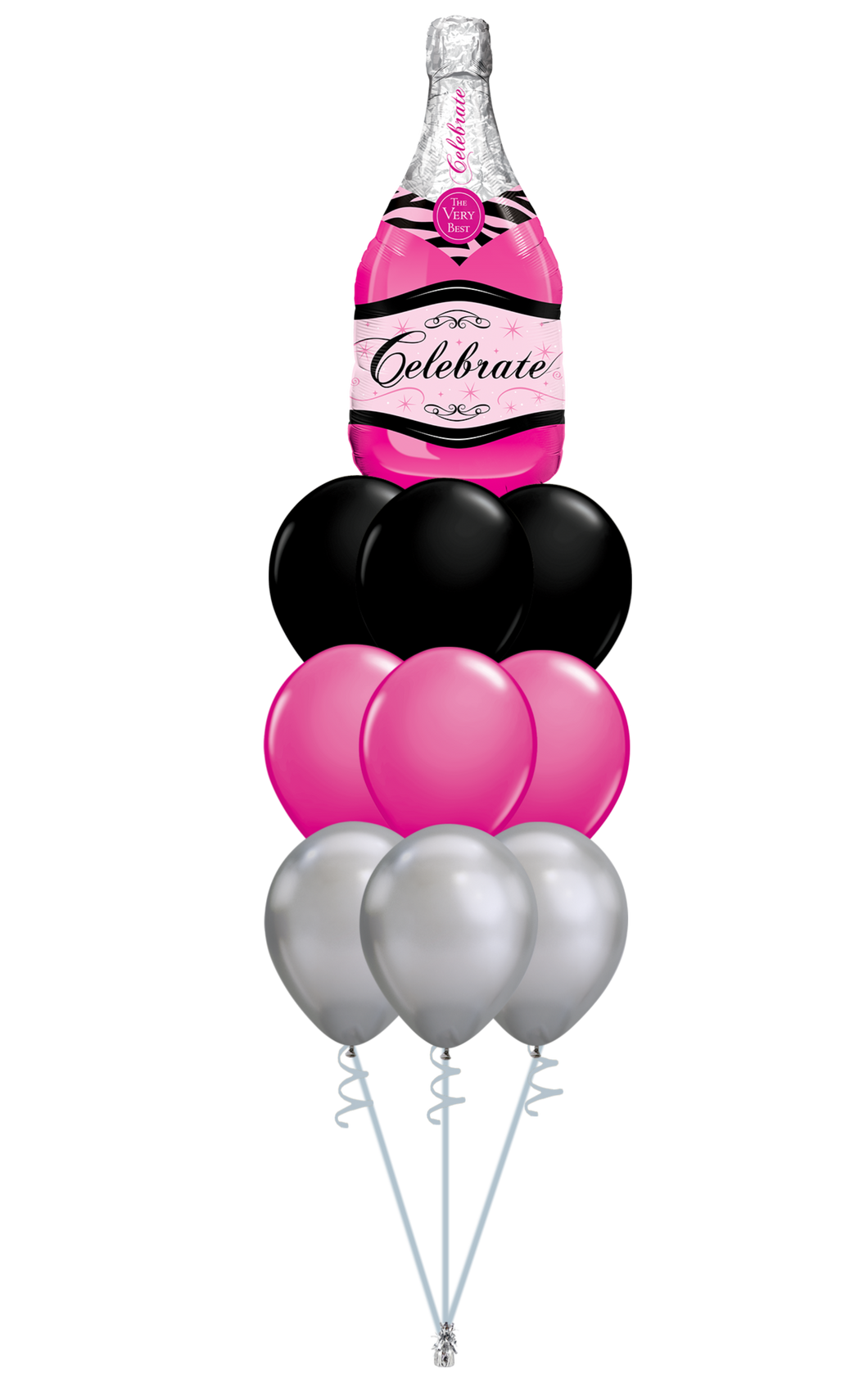 Champaign Celebrate Balloon Bouquet