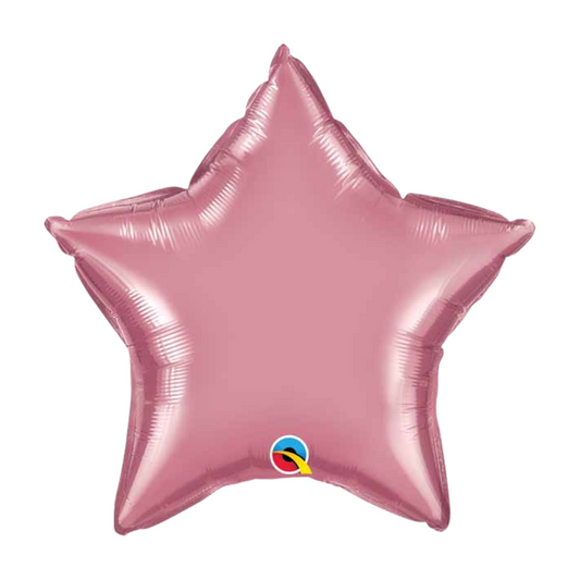 Chrome Mauve Star 19" Foil Balloon