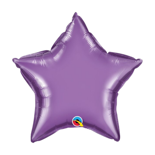 Chrome Purple Star 19" Foil Balloon