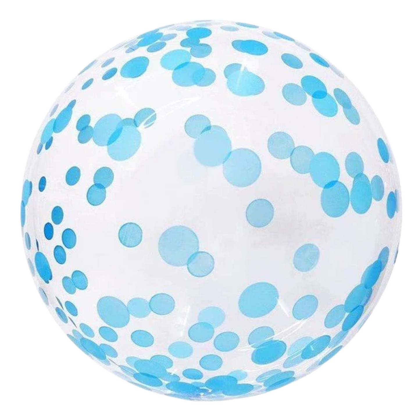 Clear with Blue Dots 18" Bubble Balloon