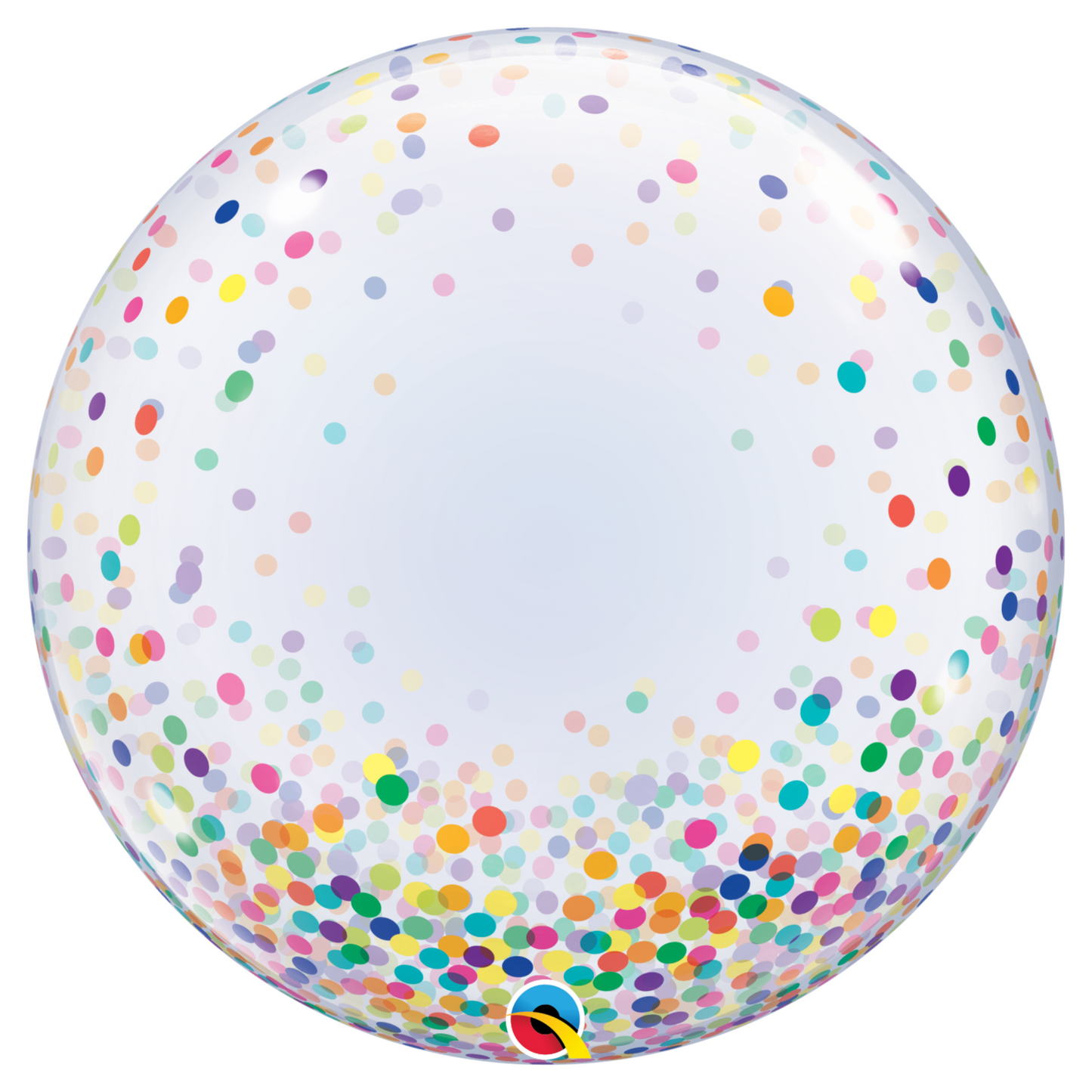 Colorful Confetti Dots 24" Bubble Balloon